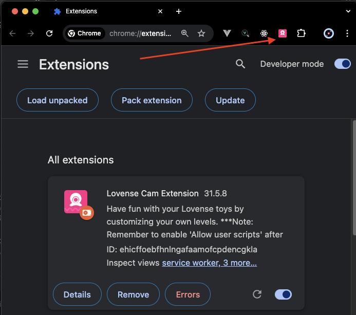 Lovense Click Extension Icon