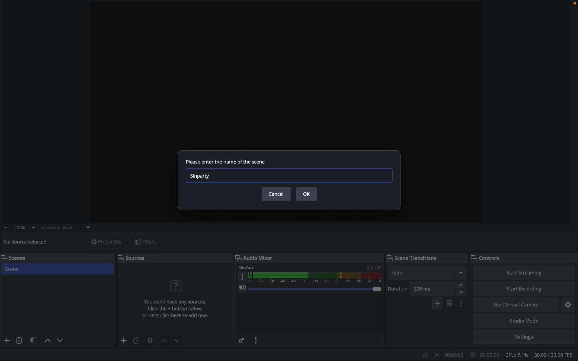OBS Settings (Advanced Output Mode) for SinParty Streaming